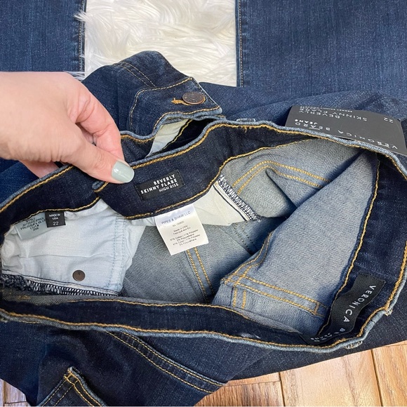 Veronica Beard Beverly Skinny Flare High Rise Jeans Size 22 - Picture 12 of 17